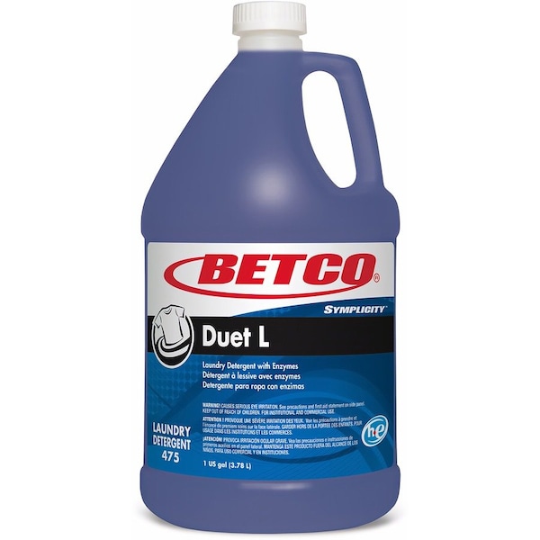 Betco Laundry Detergent, Bottle, Liquid, Fresh, 4 PK 4750400 - main