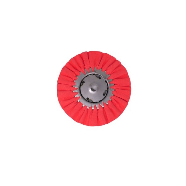 Renegade Products Usa 10 Inch, Red, 5/8" Center Plate Case Pack Airway Buffing Wheels, Bulk Deal, 5PK FAW1058RTX5PAK - main