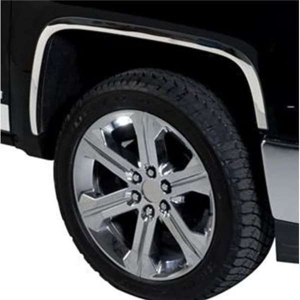 Putco Fender Lip Trim, Full Wheel Well; Polished; Stainless Steel; 1.5 Inch Width; With Trim For 4 97295 - main