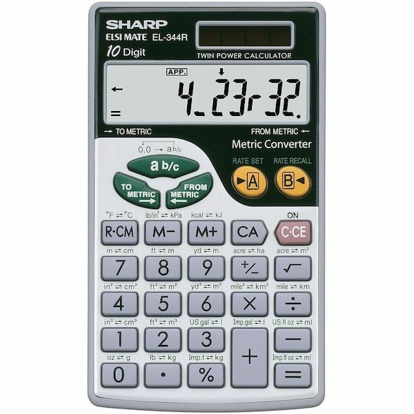Sharp Electronics Metic Conversion Calculator EL-344RB EL-344RB - main