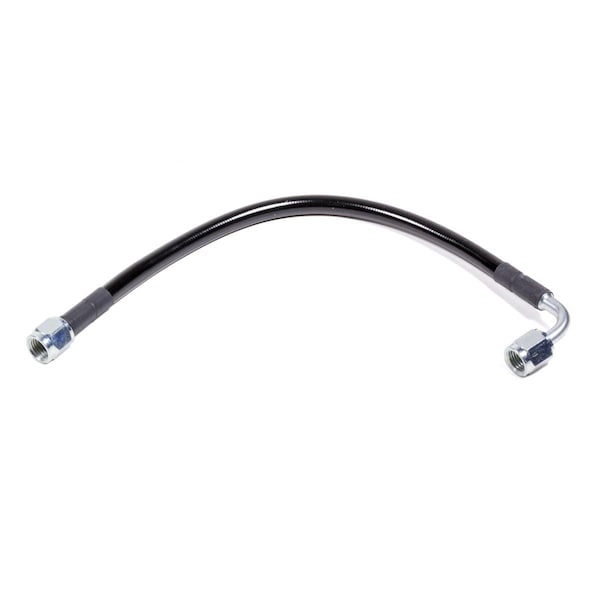 Allstar Performance Coated Braided Line 12 in. No.4 Hose 4 AN Straight - 4 AN Straight 90 deg Steel ALL48444-12 - main