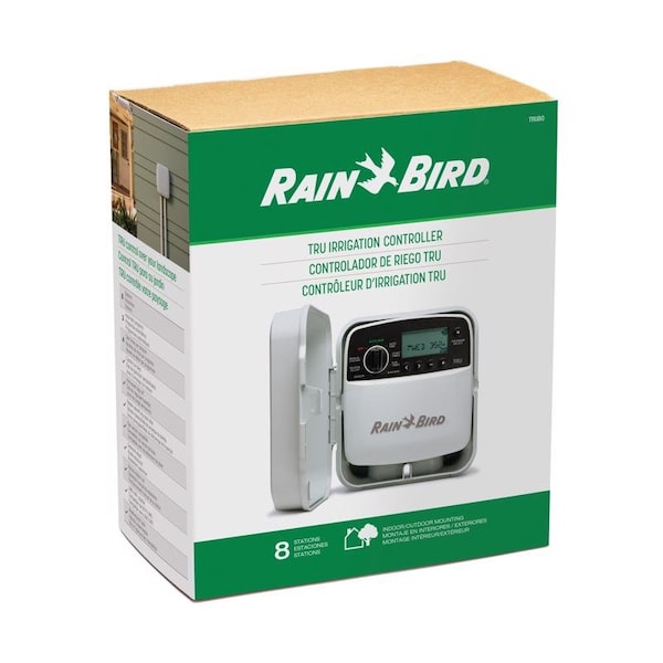 Rain Bird Programmable 8 Zone Sprinkler Timer TRU8O - main