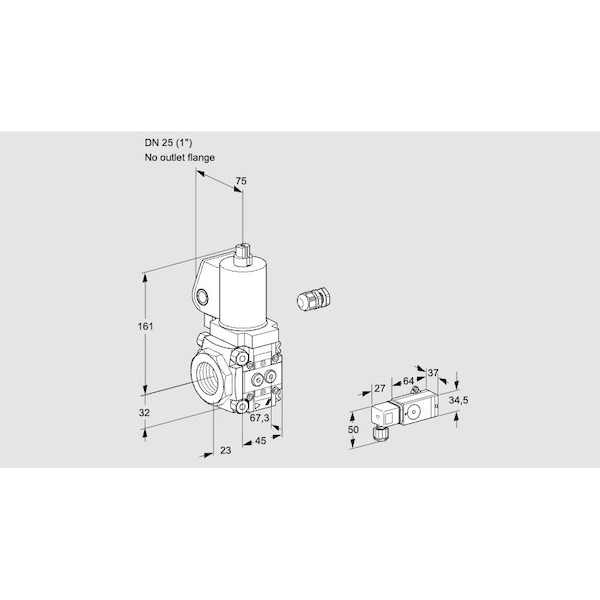 Honeywell Kromschroder VAS125/-R/NWSL KS88026390 - main
