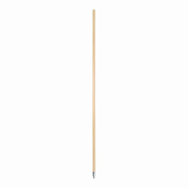 Boardwalk Metal Tip Threaded Hardwood Broom Handle, 0.94in dia x 60in, Natural BWK136 - main