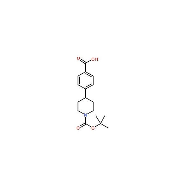 Ak Scientific 4-(1-(tert-Butoxycarbonyl)piperidin-4-yl)benzoic acid (10g), CAS 149353-75-3 7443AA-10g - main