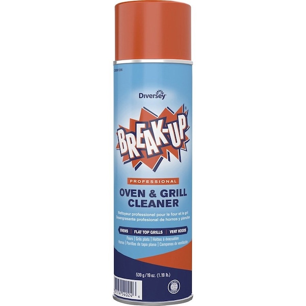 Break-Up Oven And Grill Cleaner And Degreaser, 19 Oz Aerosol Can, Liquid, Blue, 6 PK CBD991206 - main