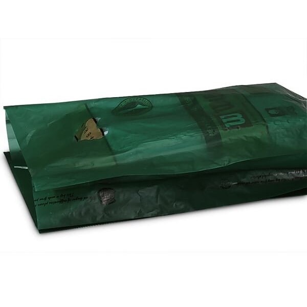 Nashville Wraps Dark Green Hi-D Bags 12x3x18, Plastic w/ Handles .70 mil, 500PK HD4DG - main