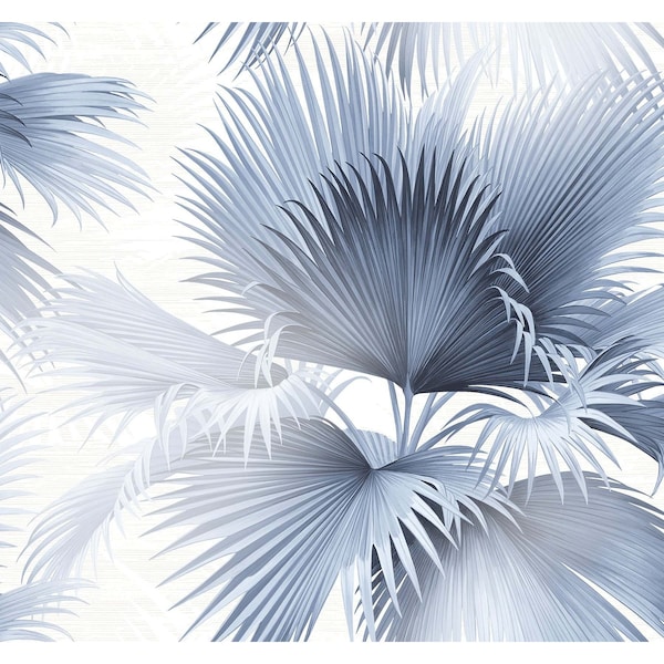 A-Street Prints Summer Palm Blue Tropical Wallpaper 2927-40102 - main