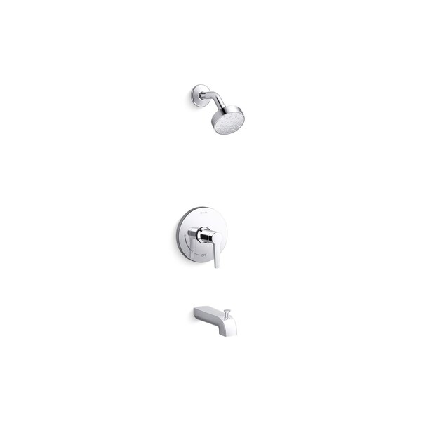 Kohler Pitch Rite-Temp bath and shower trim kit, 2.5 gpm TS97074-4Y-CP - main