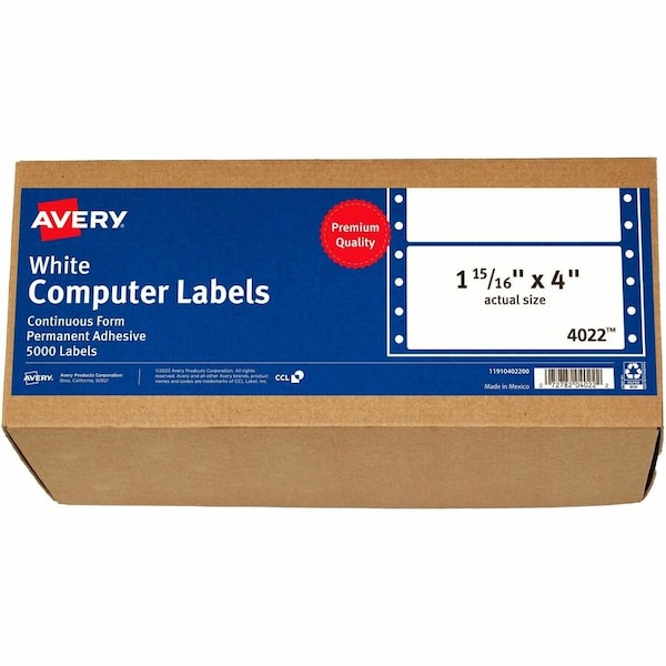 Avery reg Address Label, White AVE4022 - main