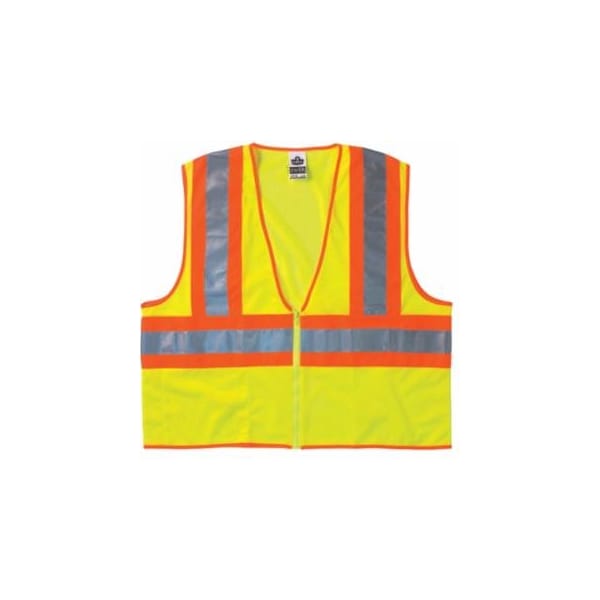 Ergodyne GloWear Safety Vest, 8229Z, Two-Tone, Class 2, Type R, 1 Pocket, Reflective Strip, Zipper, 150-21297 - main