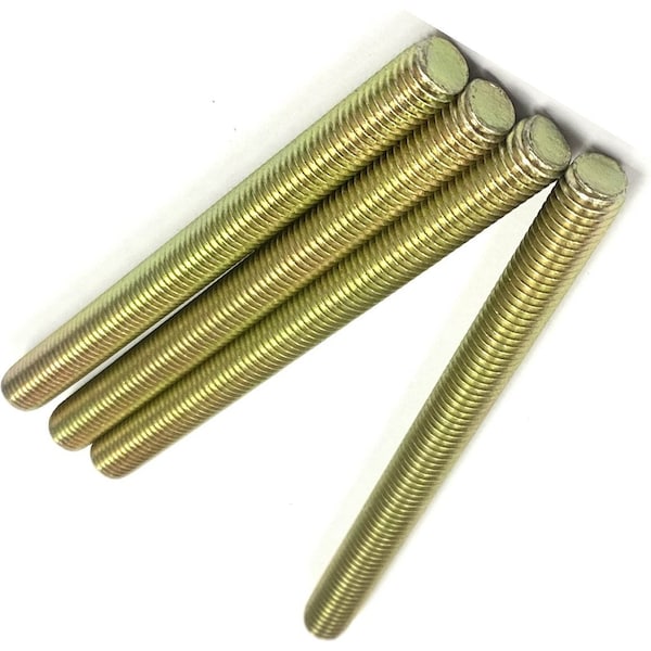 Zmg Fasteners Plus 5/16 - 18 X 2" FULLY THREADED STRAIGHT ROD SAE GR 8 J429 ZINC TRIVALENT YELLOW 2045959 - main