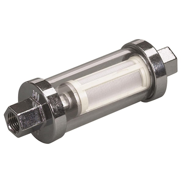 Whole-In-One 033319-10 Universal Inline Glass View Fuel Filter WH775902 - main