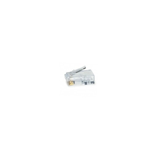 Cable Wholesale Platinum Tools ezEX-RJ45(38) Cat5e Unshielded Crimp Connectors, Slide Through Wires, POE 202038J - main
