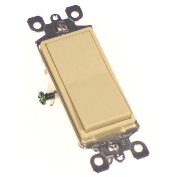 Gorgeousglow Ivory Residential Grade Decora AC Quiet Switch Rocker GO334615 - main