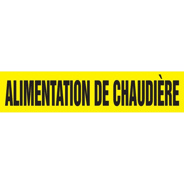 Accuform FRENCH PIPE MARKER ALIMENTATION DE CRPK165STB - main
