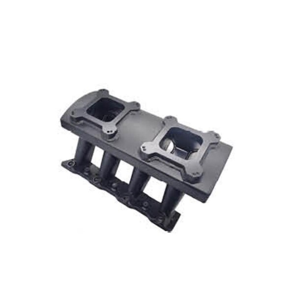 Absurdo LS7 Carb Fuel System Dual Carburetors Intake Manifold, Black AB2205649 - main