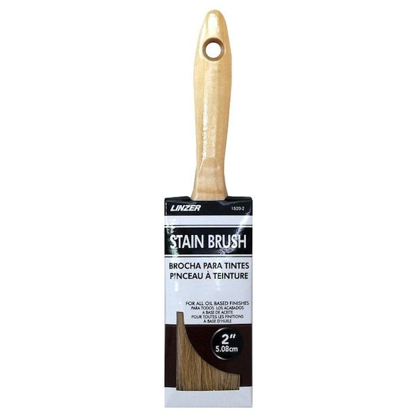Linzer Stain Brush, 2 in L Bristle HD 1520-0200 - main