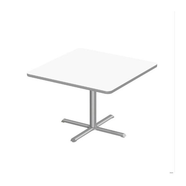 Correll Square 42 in W, 42 in L, 29 in H, Particleboard Top, Frosty White SXT42DES-80-98-13 - main