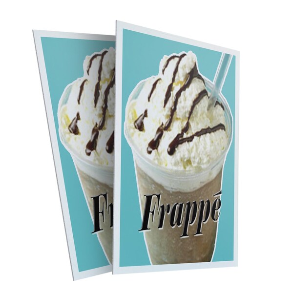 Signmission Frappe, Plastic Signs Only 24 Inch x 36 Inch, Corrugated Plastic, 2PK CSB-2436-2PACK-Frappe - main