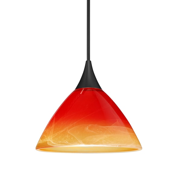 Besa Lighting Besa Domi Pendant, Solare, Black Finish, 1x 50W MAX GY6.35 Base 1XT-1743SL-BK - main