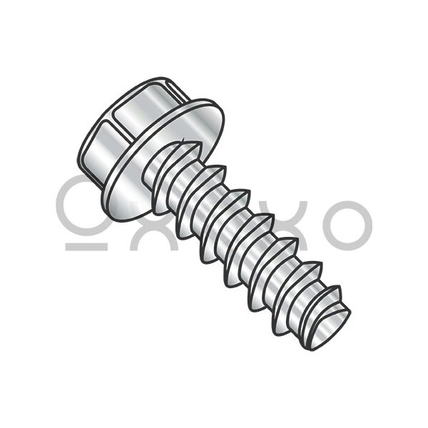 Oxoxo 8-16X1/2 Unslot Ind Hexwasher Plastite Alternative 48-2 Full Thrd 410 S/S Passivate Wax, 5000PK 603111 - main