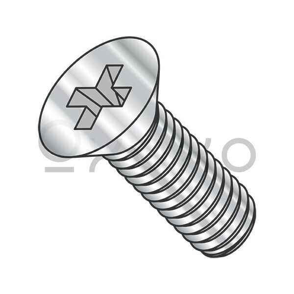 Oxoxo M4-0.7X16 Din 965 Metric Phillips Flat Machine Screw Full Thread A4 Stainless Steel, 4000PK 593290 - main