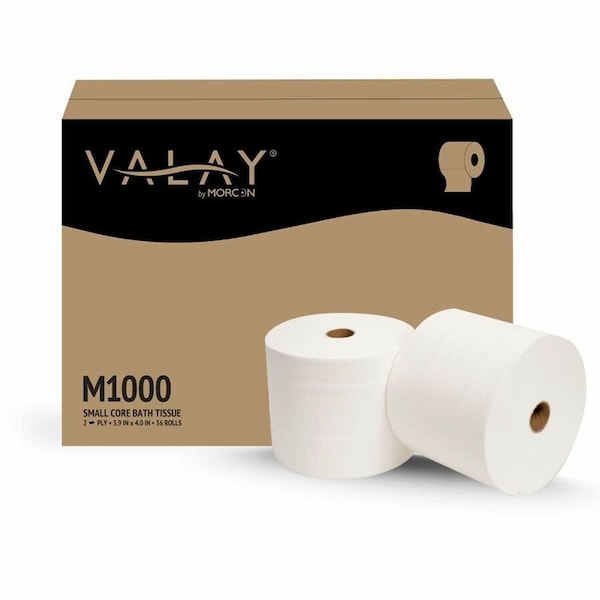 Morcon Core White Bath Tissue 0.875in, 3., PK36 M1000 - main