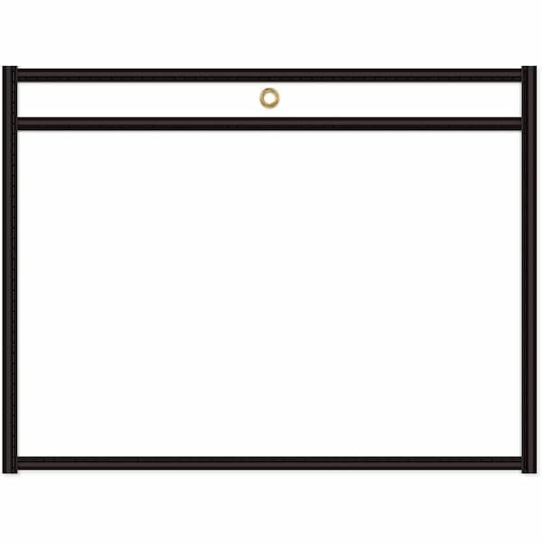 C-Line Products Shop Ticket Holders, Stitched, Both Sides Clear, Open Long Side, 12 x 9, 25/BX 49912 - main