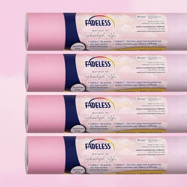 Fadeless Schoolgirl Style Bulletin Board Paper, 48in. x 12ft., Wildest Dreams, 4PK P0040118 - main