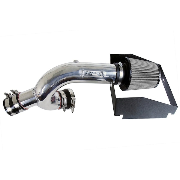 Hps Performance Air Intake Kit with Heat Shield, Polished, 827-634P - main