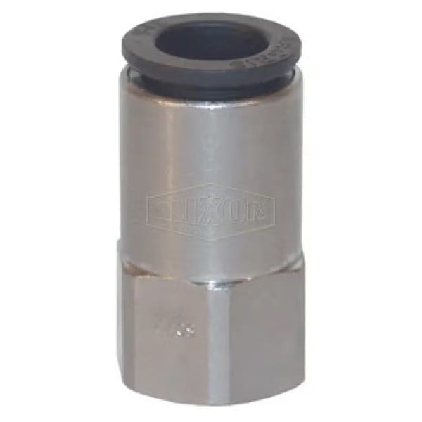 Dixon Legris by Push-In Connector, 1/8 x 1/4 in Nominal, FNPT x Tube, 290 psi Pressure, Brass/Nylon, Dome 30145611 - main