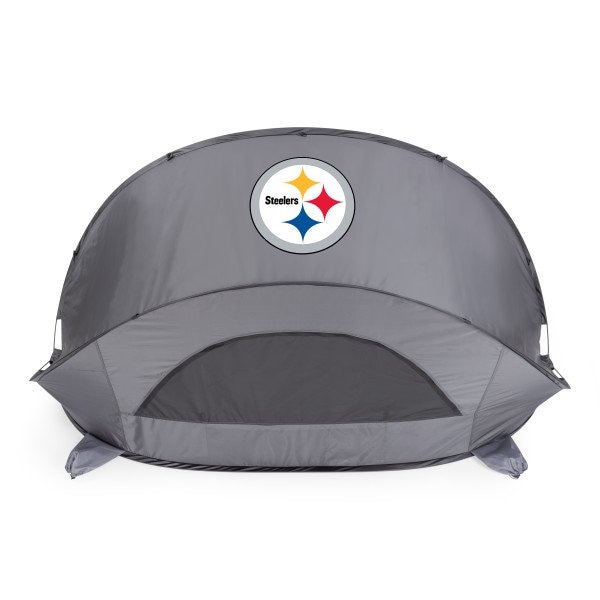 Picnic Time Family Of Brands Pittsburgh Steelers - Manta Portable Beach Tent, (Gray) 113-00-105-254-2 - main