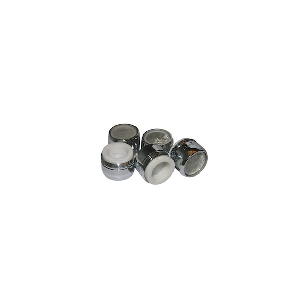 Larsen Supply Co. Dual Thread Aerator, Chrome, 15/16 MPT x 55/64 In. FPT x 27 Thread, 5PK 2234434 - main