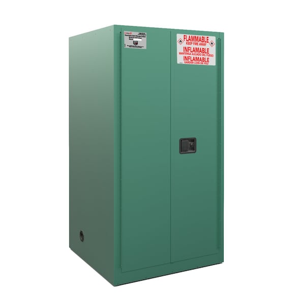 Fireking 60 Gal, Flammable Safety Cabinet, Mechanical-Close, Green SC60-MC-G - main