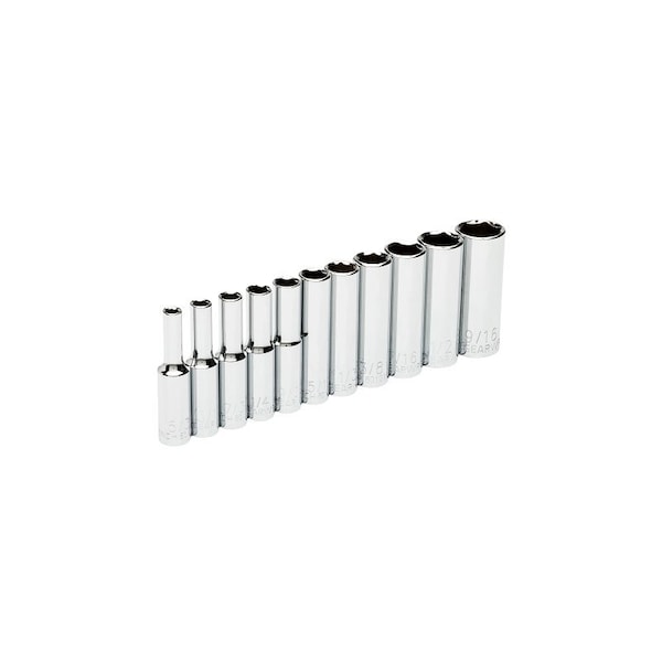 Gearwrench 80305 Deep Socket Set, Alloy Steel, Full Polish Chrome 80305G - main