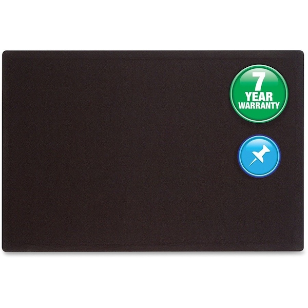 Quartet Fabric Bulletin Board 2 x 3 ft., Black 7683BK - main