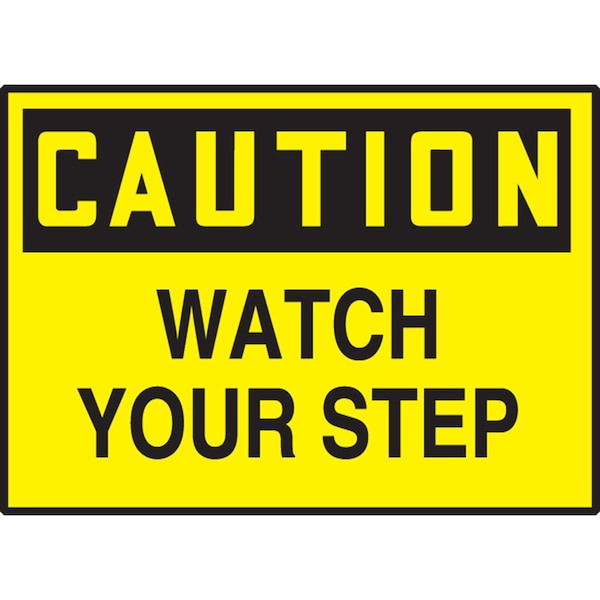 Accuform OSHA CAUTION SAFETY LABEL WATCH YOUR LSTF601VSP - main