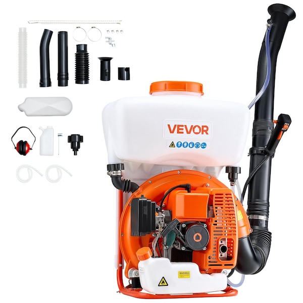Vevor Backpack Fogger Sprayer 63CC 3HP EngineGas Powered Fogger Sprayer with 4 Gallon Tank 3WF-16E - main