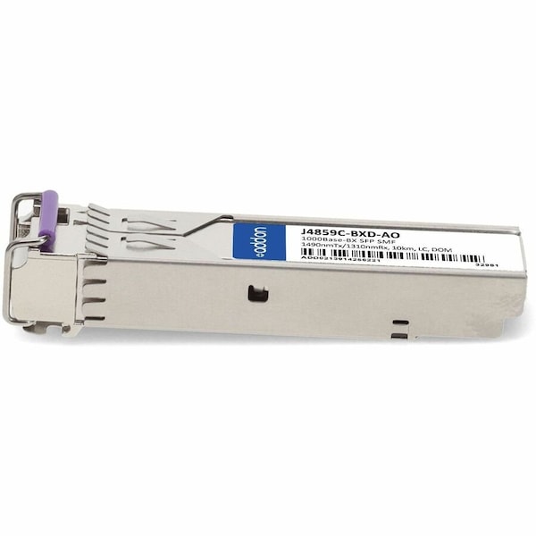 Add-On HP COMPATIBLE TAA 1000BASE-BX SFP TRANSCEIVER SMF, 1490NMTX/1310NMRX, 10KM, LC, J4859C-BXD-AO - main
