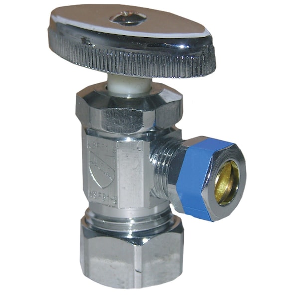 Westlake Pipe & Fittings 5/8'' Comp Inletx3/8'' Comp Outlet Multi-Turn Style Angle Valve 6/1/7253 - main
