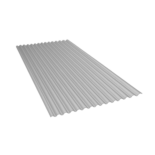 Falken Design Galvalume Plus Corrugated Metal Roof Panel 34in x 96in x 7/8in - 26 GA - Long-Lasting Outdoor Cor-Metal-RP-Galvalume Plus-7/8" - 26 GA-3496 - main