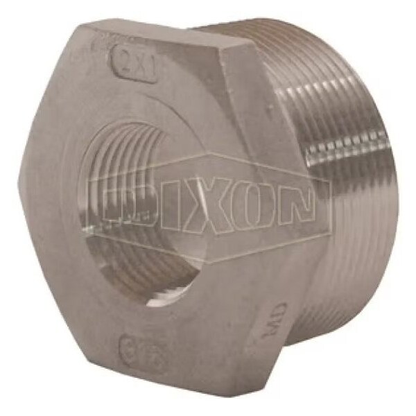 Dixon Threaded Reducer Hex Bushing, 3 x 2-1/2 in Nominal, MNPT x FNPT End Style, 150 lb, 316 SSss Ste HB3025SS - main