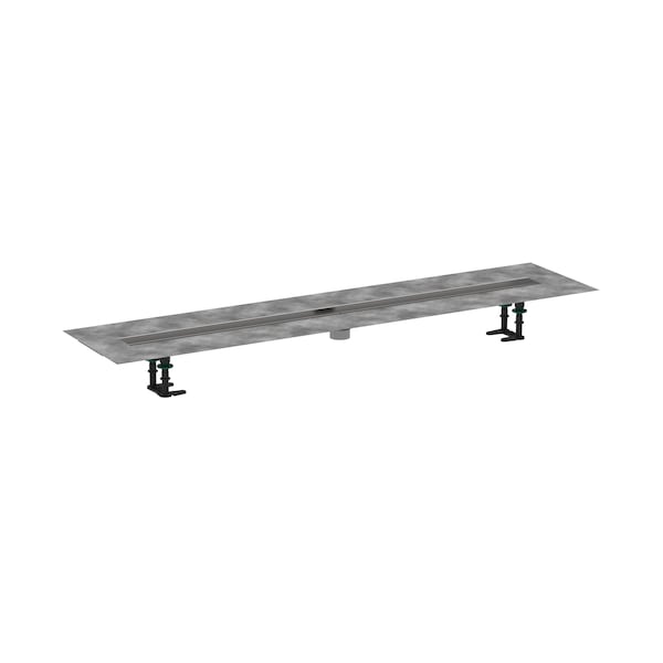Hansgrohe RainDrain 2" outlet 47 1/4" (1200mm) in Brushed Stainless Steel 56015181 - main