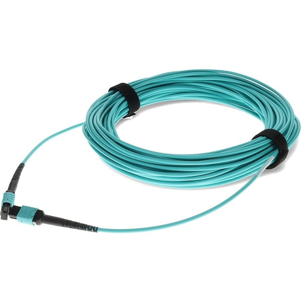 Add-On ADDON 15M MPO FEMALE TO MPO FEMALE OM4 12-STRAND CROSSOVER AQUA FIBER PLENUM ADD-MPOMPO-15M5OM4P - main