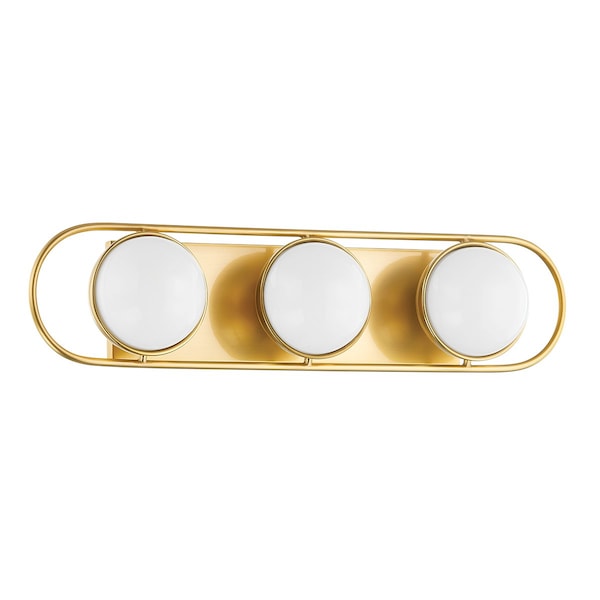 Mitzi Amy 3 Light Bath And Vanity 7 In. Aged Brass H783303-AGB - main