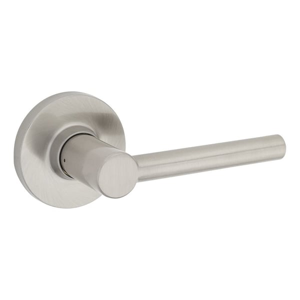Safelock Reminy Lever Round Rose Passage Lock with RCAL Latch and RCS Strike Satin Nickel Finish SL1000RELRDT-15 - main