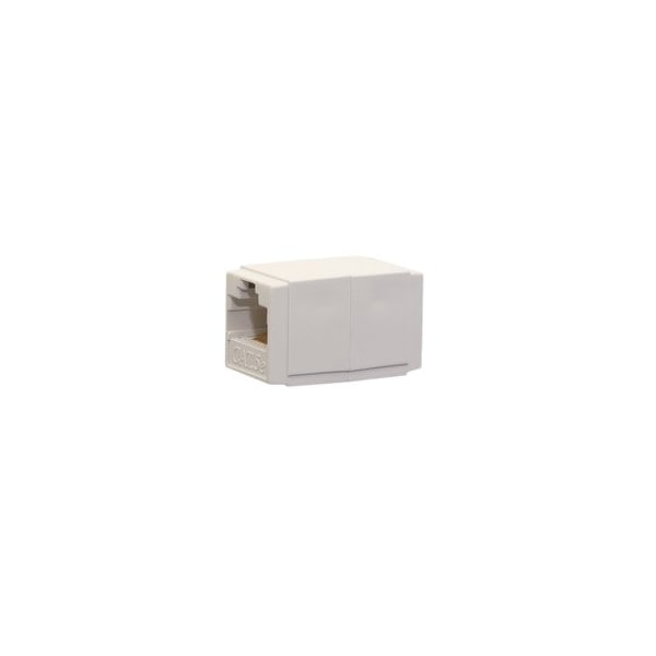 Cable Wholesale Unshielded Cat5e Coupler, White, RJ45 Female 30X6-02400WH - main