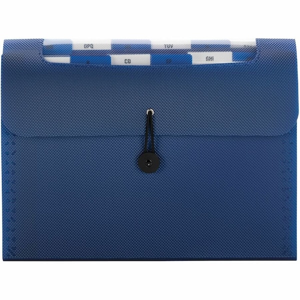 Smead Step Index Organizer, 12-Pocket, Letter, Poly, Navy 70902 - main