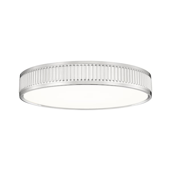 Z-Lite Stari 1 Light Flush Mount, Brushed Nickel, 16.75 In W 1013F16-BN-LED - main